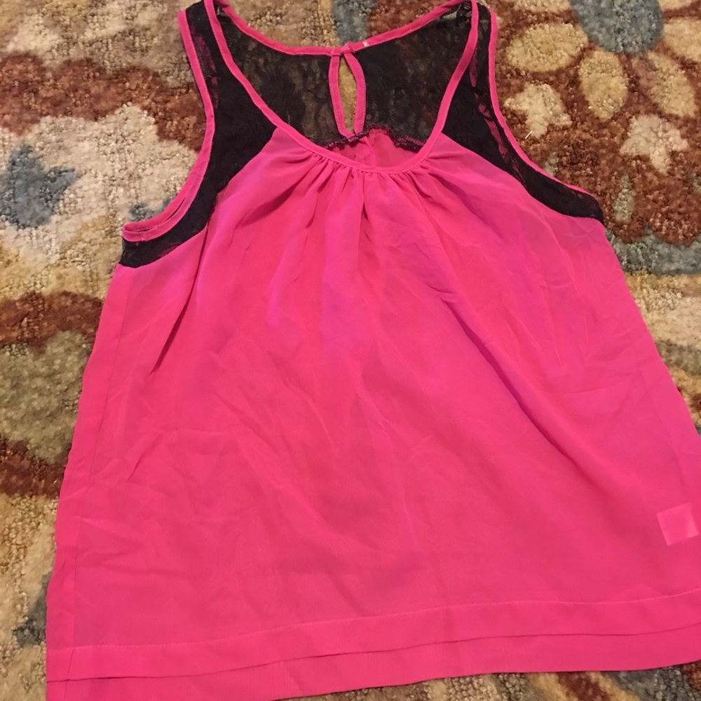 Sheer lace tank